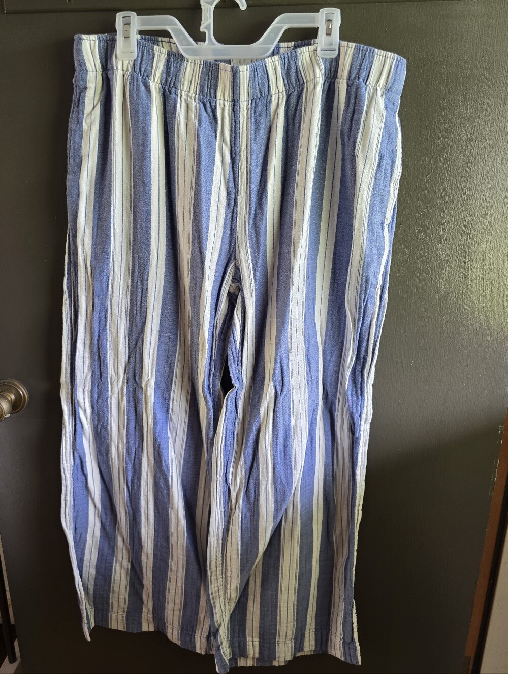 Womens Old Navy Blue and White Striped  Pants